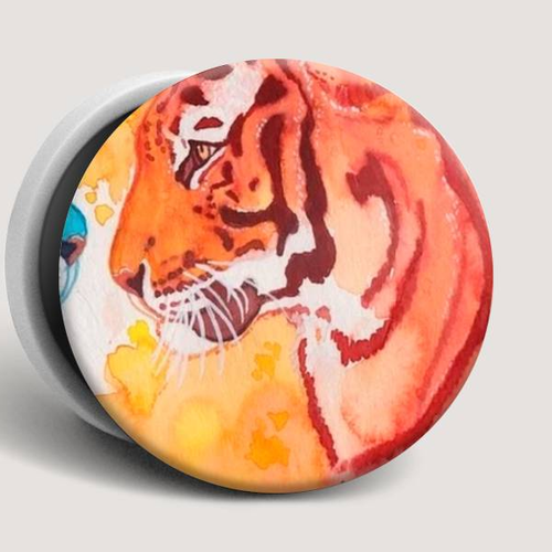 Держатель Goodcom для смартфонов PopSocket Fire Tiger фото 