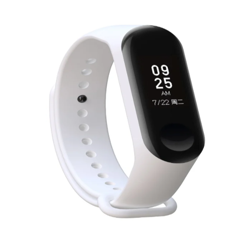 Ремешок Borasco для фитнес-браслета Xiaomi Mi Band 3/4 White фото 