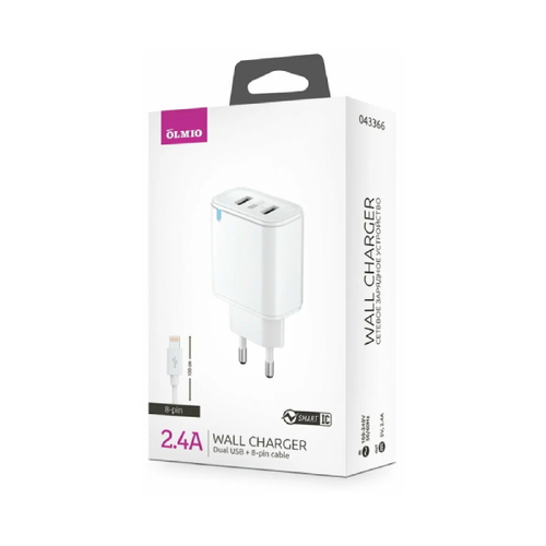 СЗУ OLMIO 2USB 2.4A White фото 