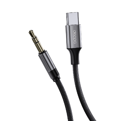 Переходник Deppa Type-C - 3,5 jack 1.2м Graphite (72409) фото 