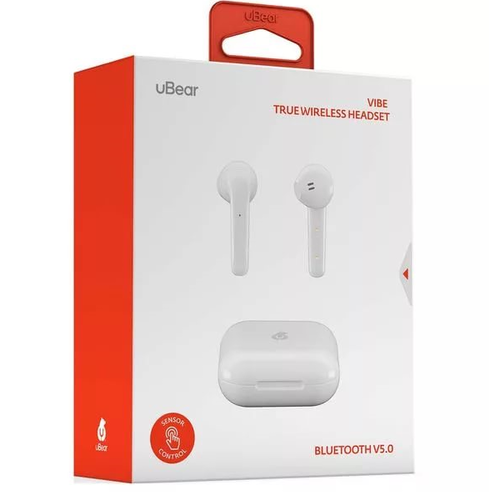 Bluetooth стереогарнитура uBear Vibe White фото 